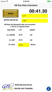 GB Gas Rate Calculator screenshot 1