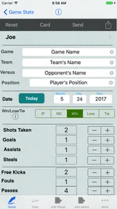 Soccer Player Tracking/Awards screenshot 0