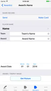 Soccer Player Tracking/Awards screenshot 4