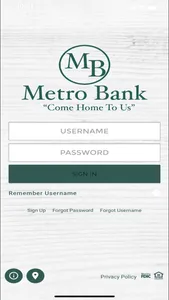 Metro Bank AL Mobile Banking screenshot 0