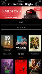 Cinemark Hoyts Argentina screenshot 0