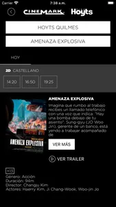 Cinemark Hoyts Argentina screenshot 1