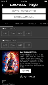 Cinemark Hoyts Argentina screenshot 3