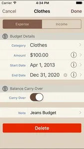 My Budgets screenshot 1