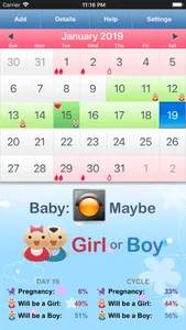 Fertility & Period Tracker screenshot 1