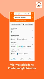 VVS Radroutenplaner screenshot 2