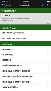 VerbForms Português screenshot 2