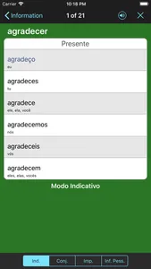 Portuguese Verbs & Conjugation screenshot 2