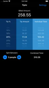 Tipiiz - Tip Calculator screenshot 0