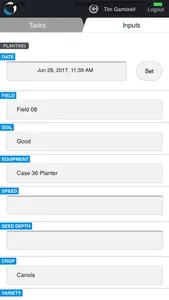 Conservis Tasks - Inputs screenshot 2