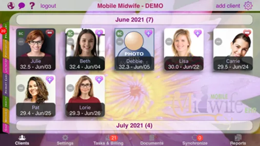 Mobile Midwife EHR screenshot 0