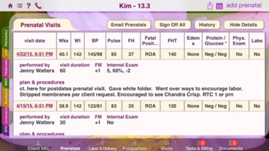 Mobile Midwife EHR screenshot 1