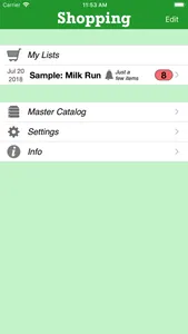 Shopping (Grocery List) screenshot 1