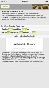 Fit-Rechner screenshot 2