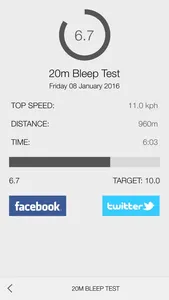 Bleep Test 20m Treadmill screenshot 1