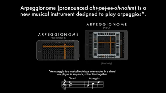 Arpeggionome for iPhone | matrix arpeggiator screenshot 1