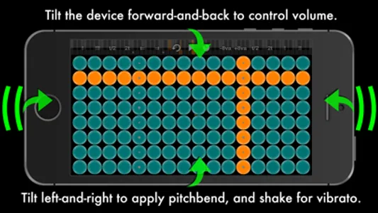 Arpeggionome for iPhone | matrix arpeggiator screenshot 3