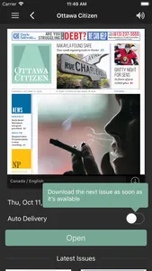 Ottawa Citizen ePaper screenshot 1