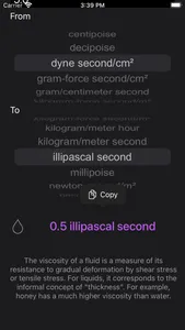 Viscosity Conversion screenshot 1