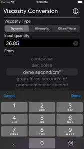 Viscosity Conversion screenshot 2