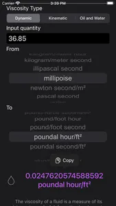 Viscosity Conversion screenshot 3