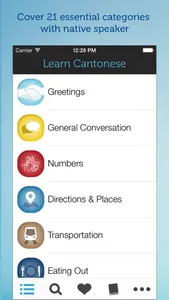 Learn Cantonese - Phrasebook screenshot 0