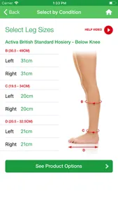 L&R Hosiery Selector screenshot 1