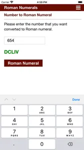 Roman Numeral screenshot 1