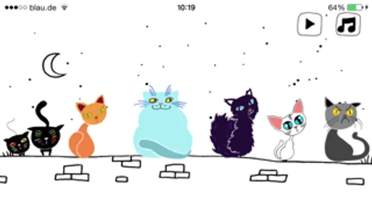 Cat Orchestra: musical singing cats screenshot 0