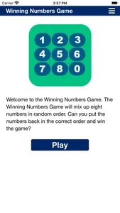 Winning Numbers Game screenshot 0