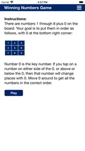 Winning Numbers Game screenshot 2