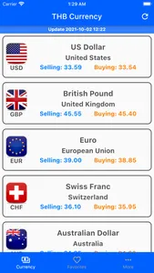 Exchange Rates - THB Currency screenshot 0