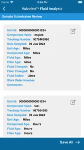 Valvoline Fluid Analysis screenshot 7