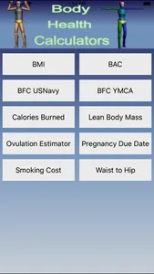 Body Health Calculators screenshot 0