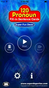 Pronoun Fill-In Super Fun Deck screenshot 0