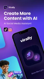 Virally- AI Social Media Coach screenshot 0