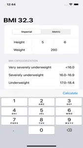 BMI Calculator: Simple screenshot 1