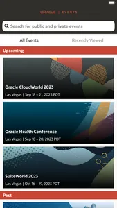 Oracle Events screenshot 1