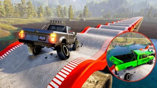 Road Bump Car Crash Beam Drive screenshot 1