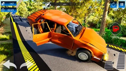 Road Bump Car Crash Beam Drive screenshot 2