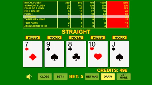 Video Poker Jacks Or Better VP screenshot 1