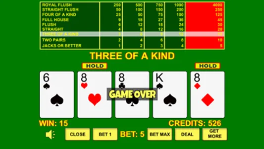 Video Poker Jacks Or Better VP screenshot 2