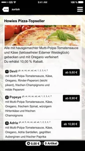 Howies Pizza Esslingen screenshot 2