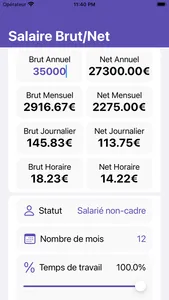 Salaire Brut en Net screenshot 1