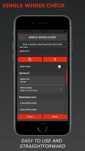 Simple Whois Client screenshot 0