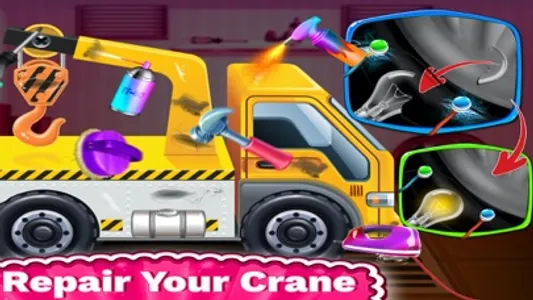 Cranes Mechanic Garage Game screenshot 1