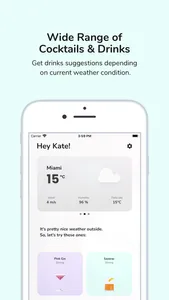 AlcoWeather - Weather & Drinks screenshot 1