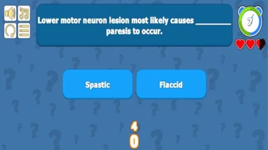 Motor Sensory Medical Quiz screenshot 4