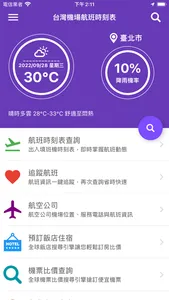 台灣機場航班時刻表 screenshot 0