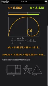 Golden Ratio Calculator Plus screenshot 5